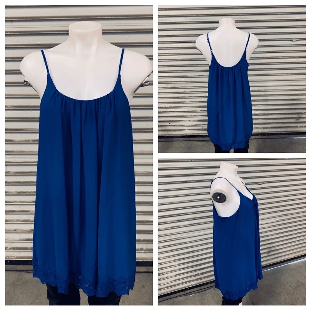 Cherish blue spaghetti strap top